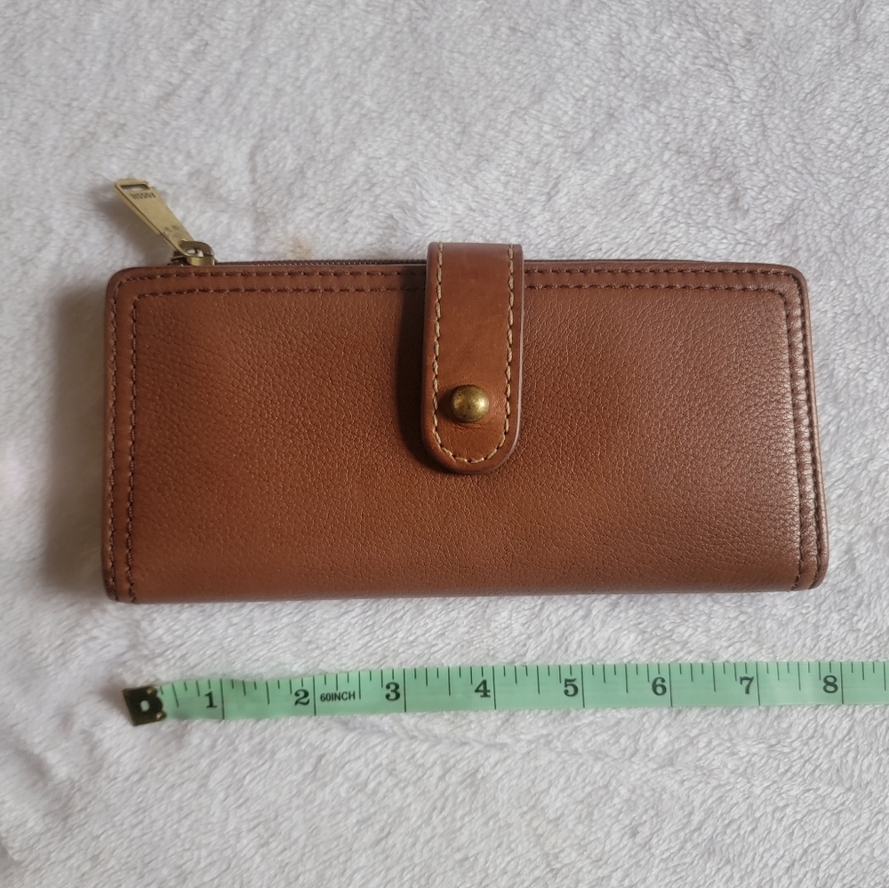 Fossil Brown Leather Bifold Wallet